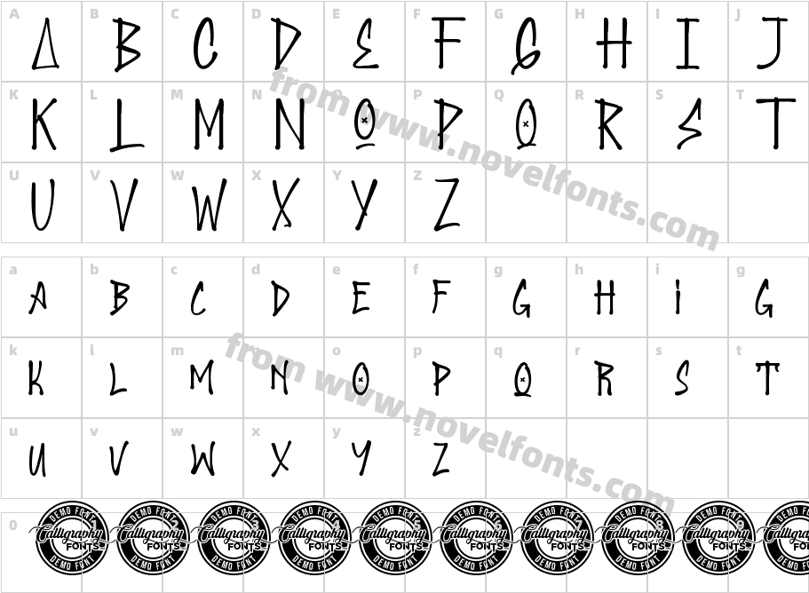 SecretoDemoRegularCharacter Map