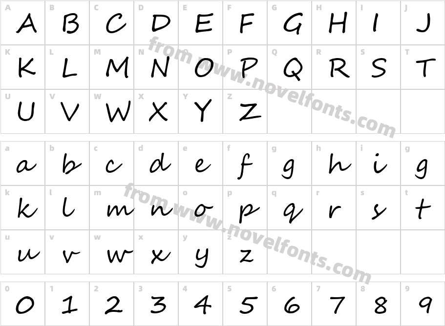 Segoe ScriptCharacter Map