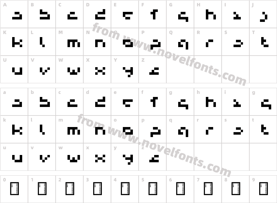 Sendai SmallprintCharacter Map