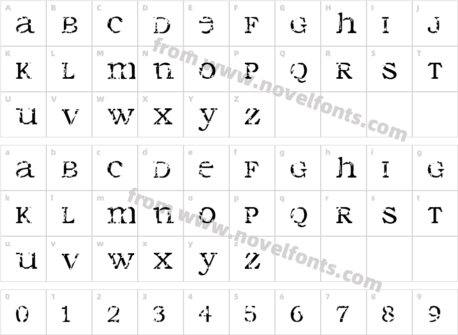 SeraphimCharacter Map