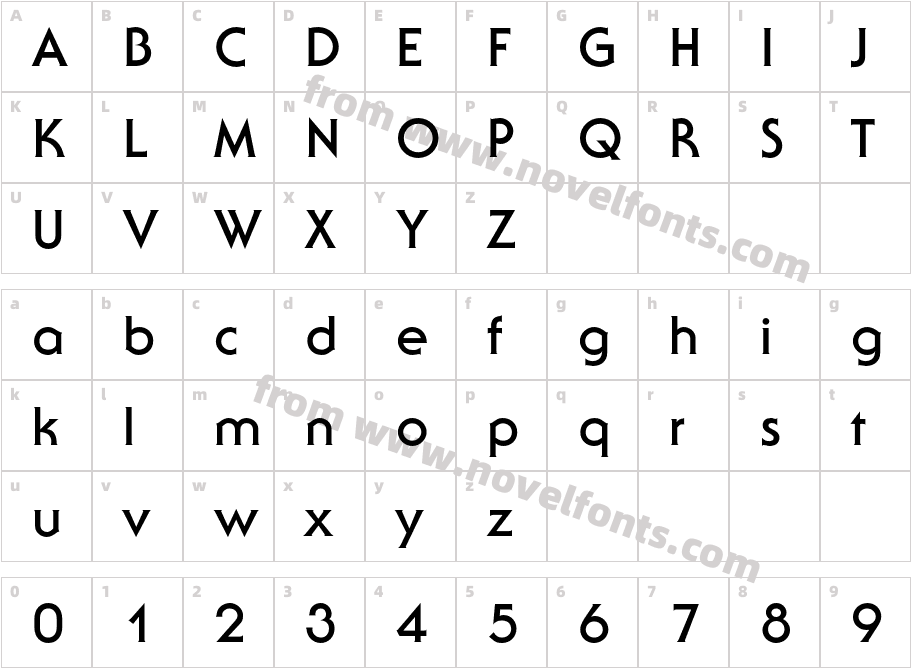 SerifGothicStd-BoldCharacter Map