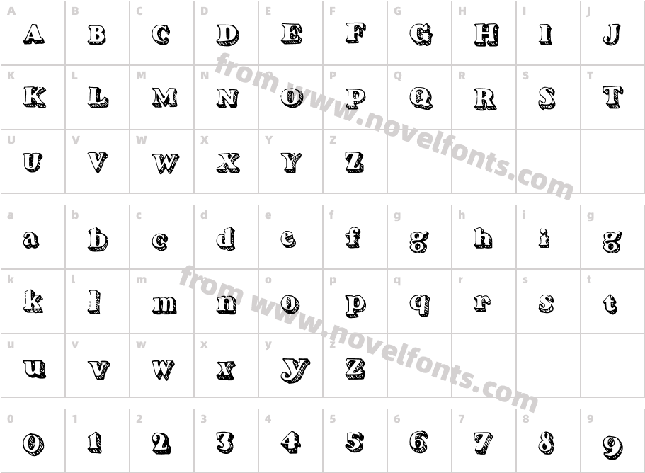 SerifadowCharacter Map