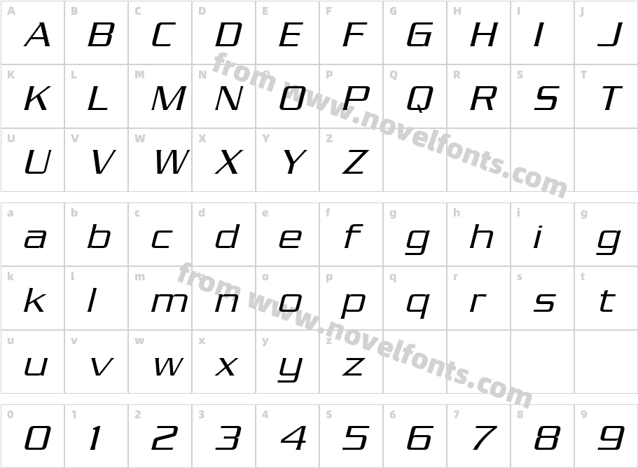 Serpentine ICG LightObliqueCharacter Map