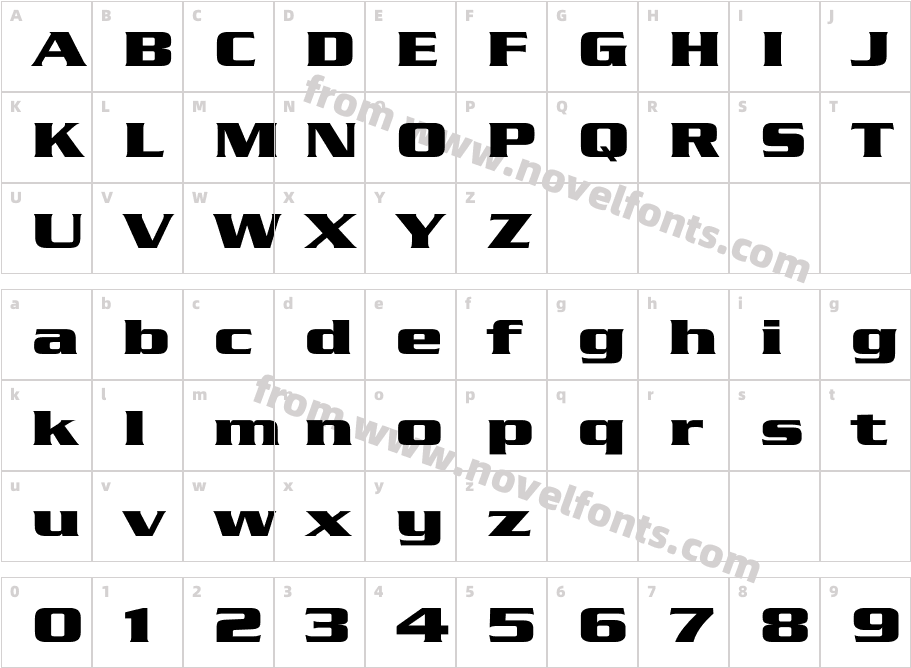 Serpentine-Bold-Bold WdCharacter Map