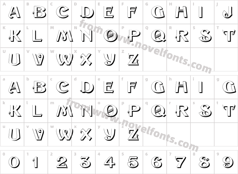 Sesame ShadowCharacter Map