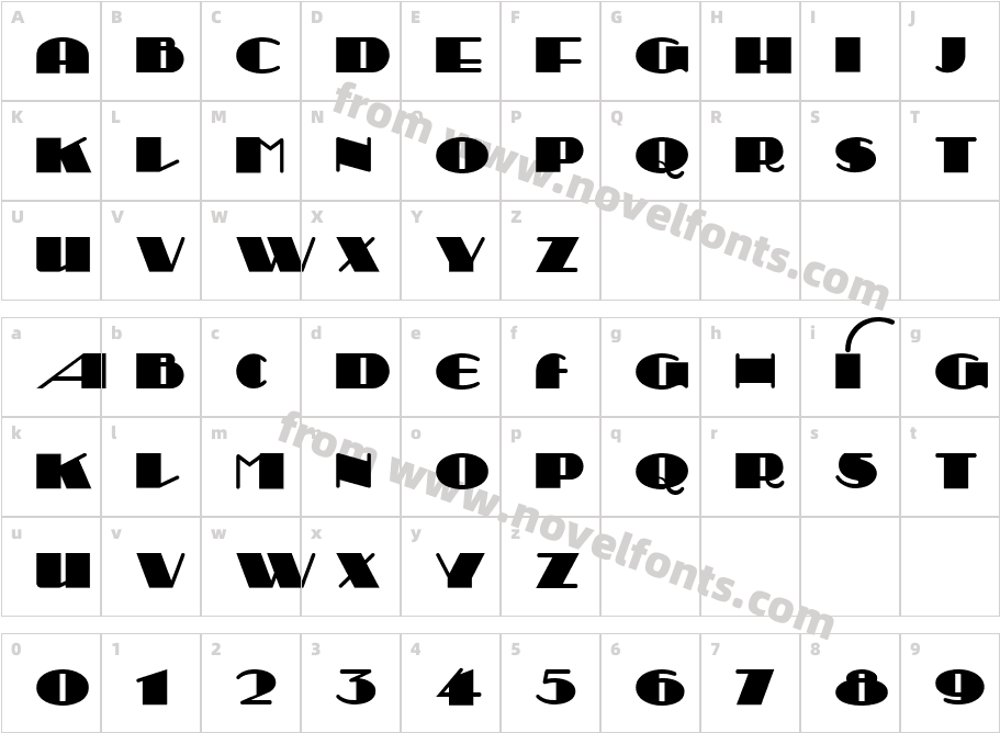 Sesquipedalian NFCharacter Map