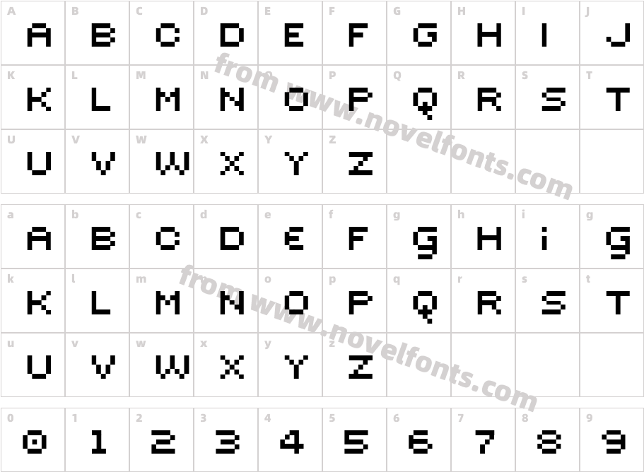 Sevenet 7Character Map