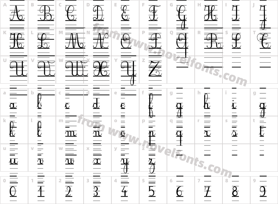 SeyesBDECharacter Map