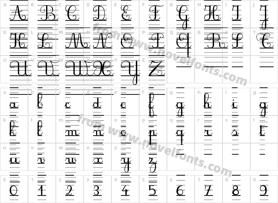 SeyesBDLCharacter Map