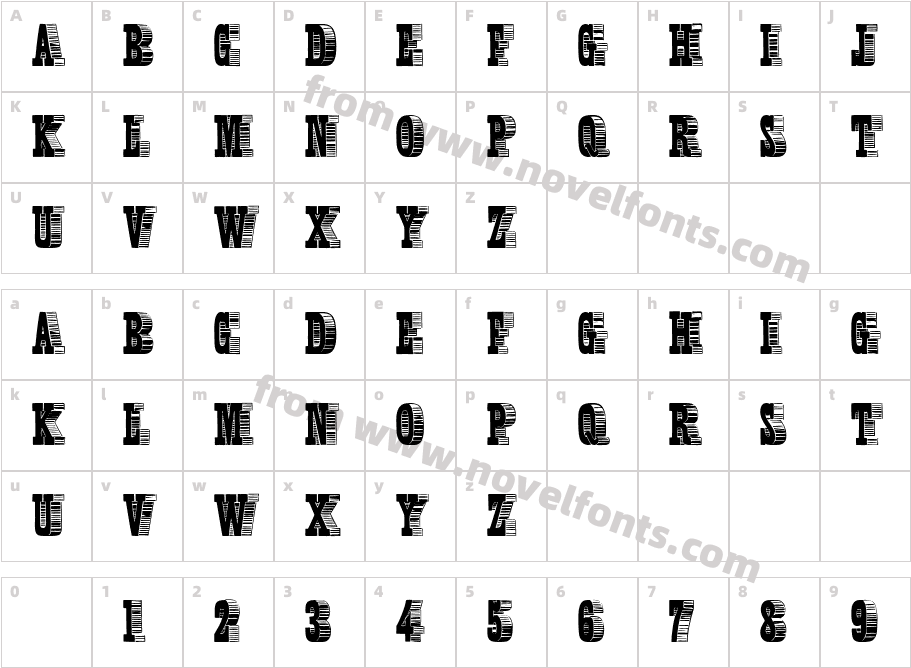 Shady Characters MediumCharacter Map