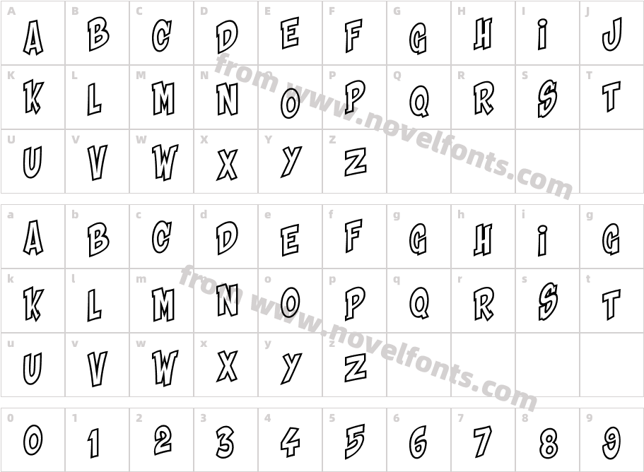 Shaka Pow Upright HollowCharacter Map