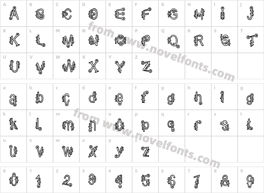 Shamantics HollowCharacter Map