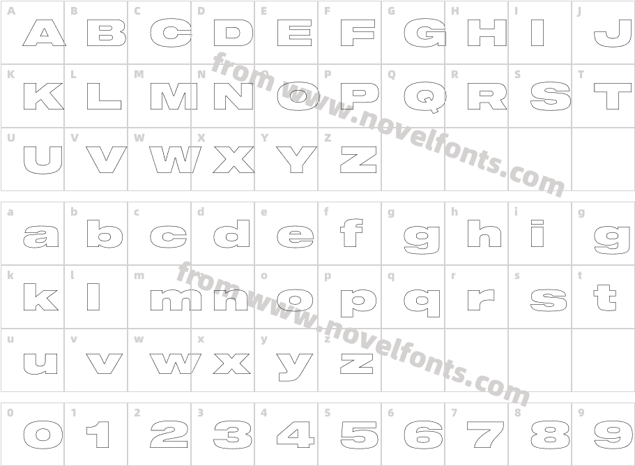 Shapiro 97 Air ExtdCharacter Map