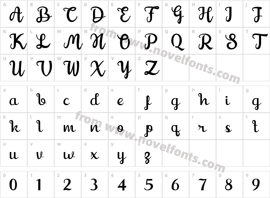 Shaquilla Free VersionCharacter Map