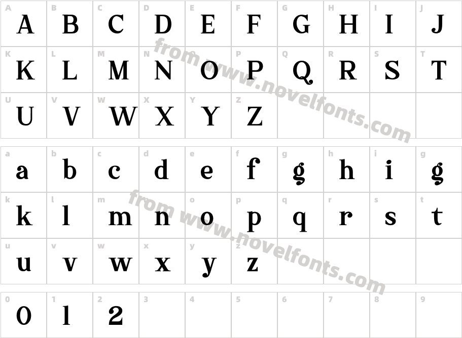 Sharon - Personal UseCharacter Map