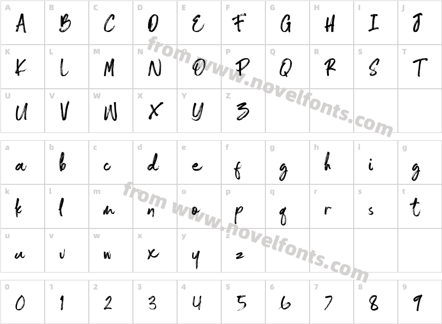 ShelldonCharacter Map