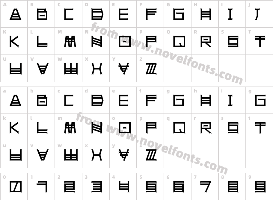 SheruProCharacter Map