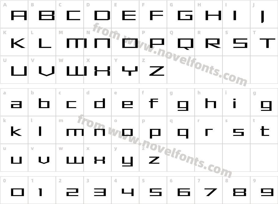 Shimano-SquareLightCharacter Map