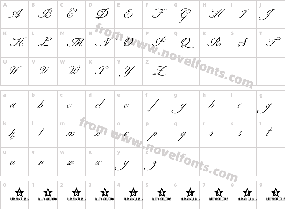 ShitHappens-CursiveCharacter Map