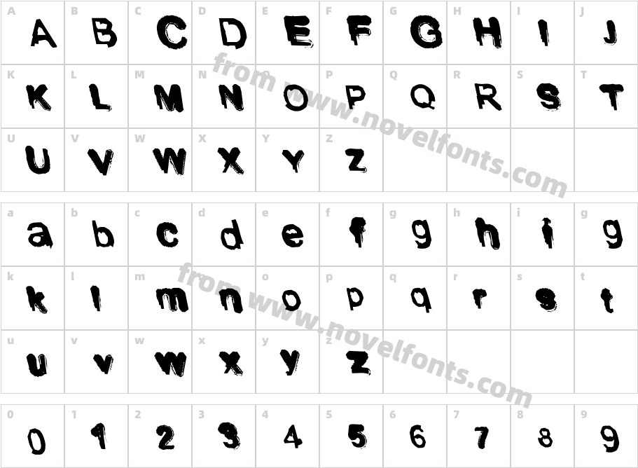 ShodoCharacter Map