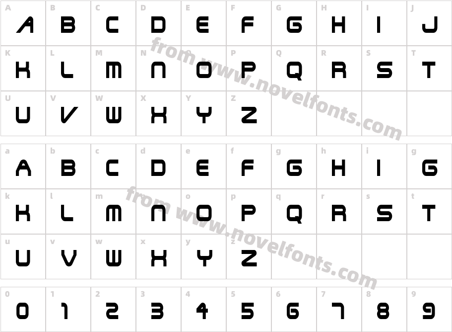 Shuttle-Condensed NormalCharacter Map