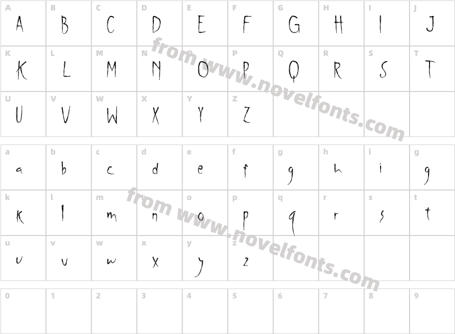 Shywill SeenCharacter Map