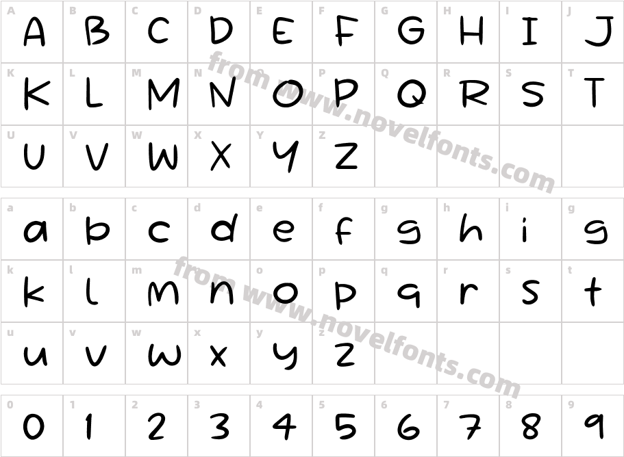 Si IkanCharacter Map