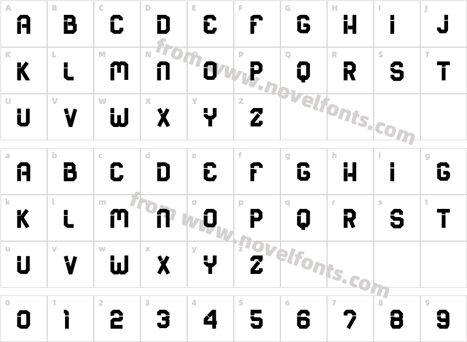 Side CoverCharacter Map