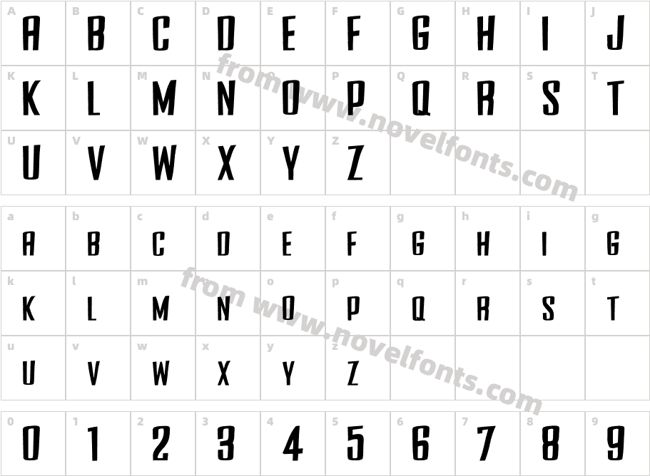 Side Winder (sRB)Character Map