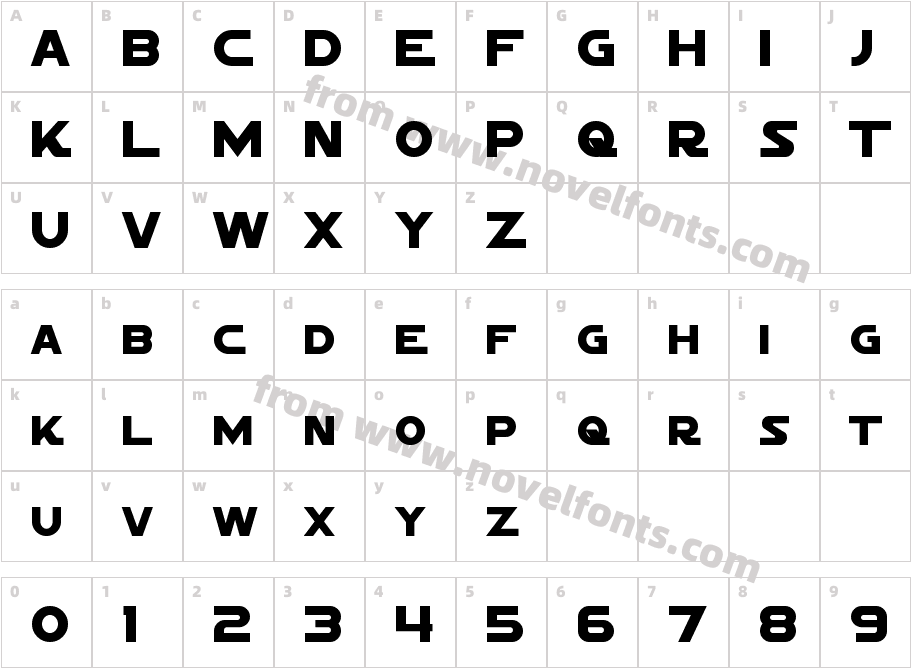 Sigma Five MarqueeCharacter Map