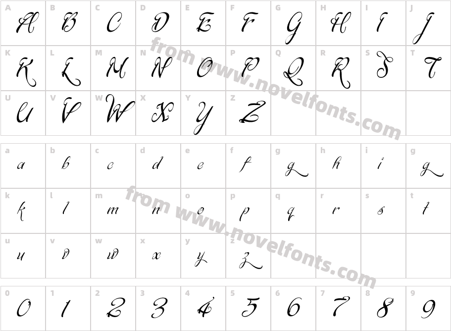 Signarita ChloeCharacter Map