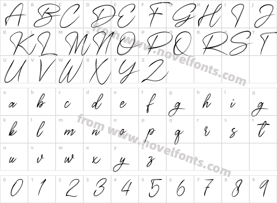 SignatureChristmasRegularCharacter Map