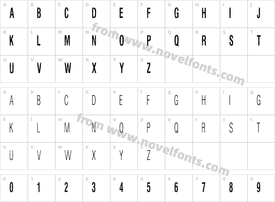 Silent Hell of Cheryl CondensedCharacter Map