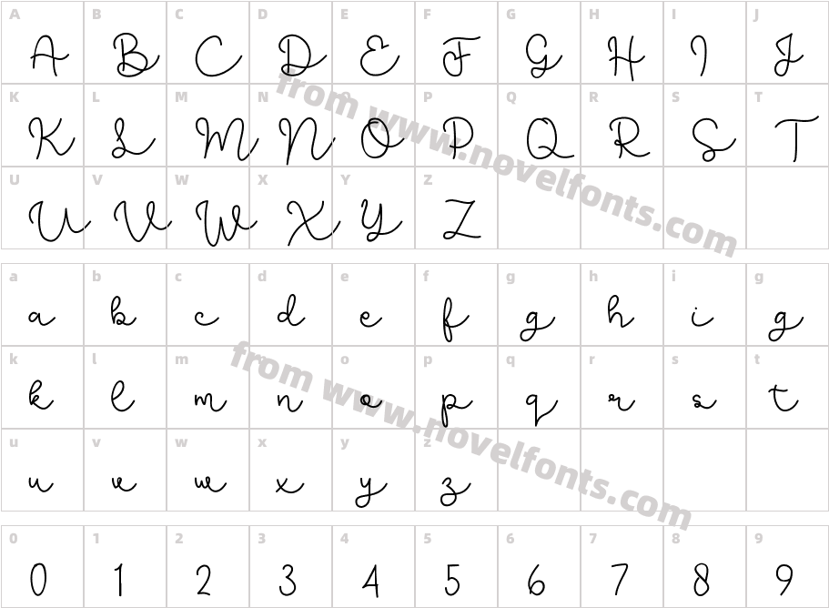 SiletuCharacter Map