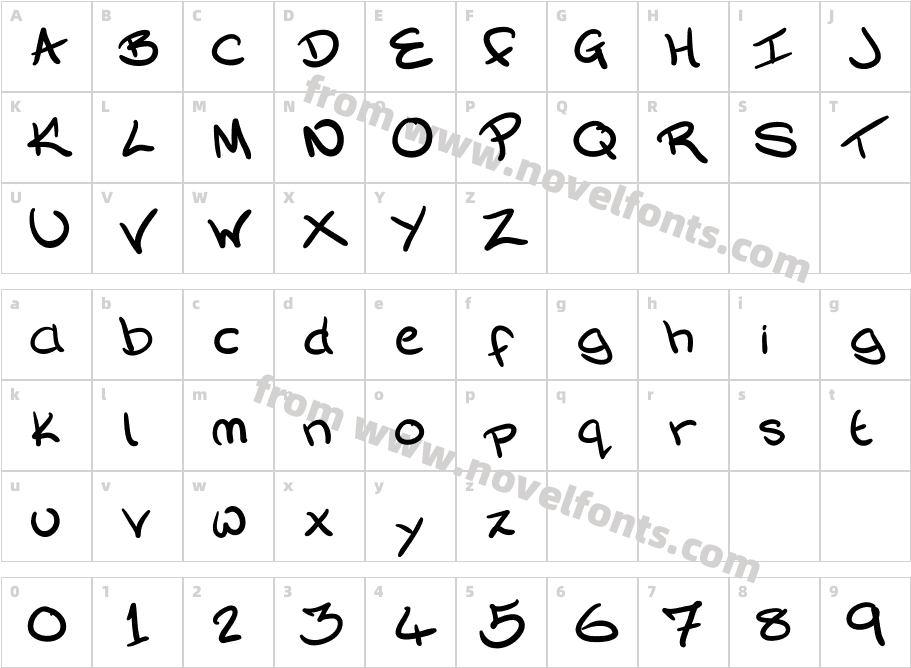 SilkyWrittenCharacter Map