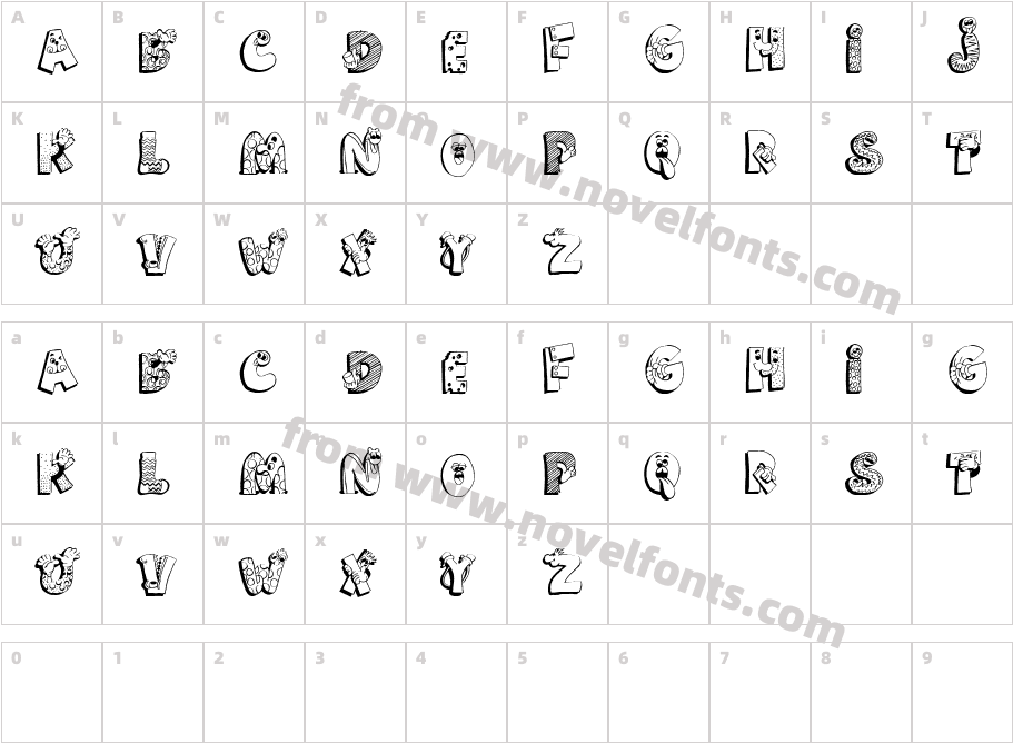 SillySetCharacter Map