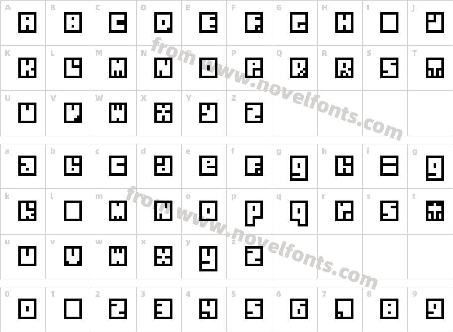 SilverblocCharacter Map