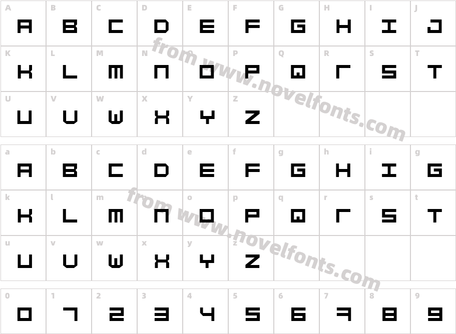 Simply MonoCharacter Map