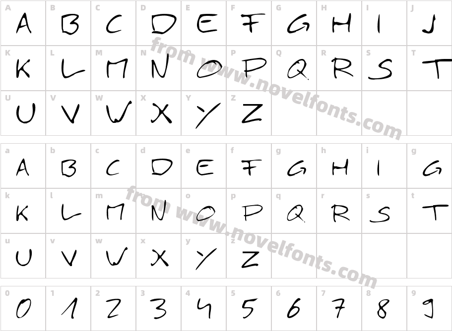 Simply21Character Map