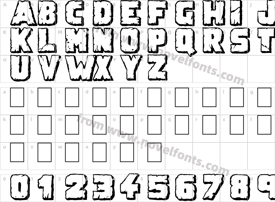 Demolition Crack ShadowCharacter Map