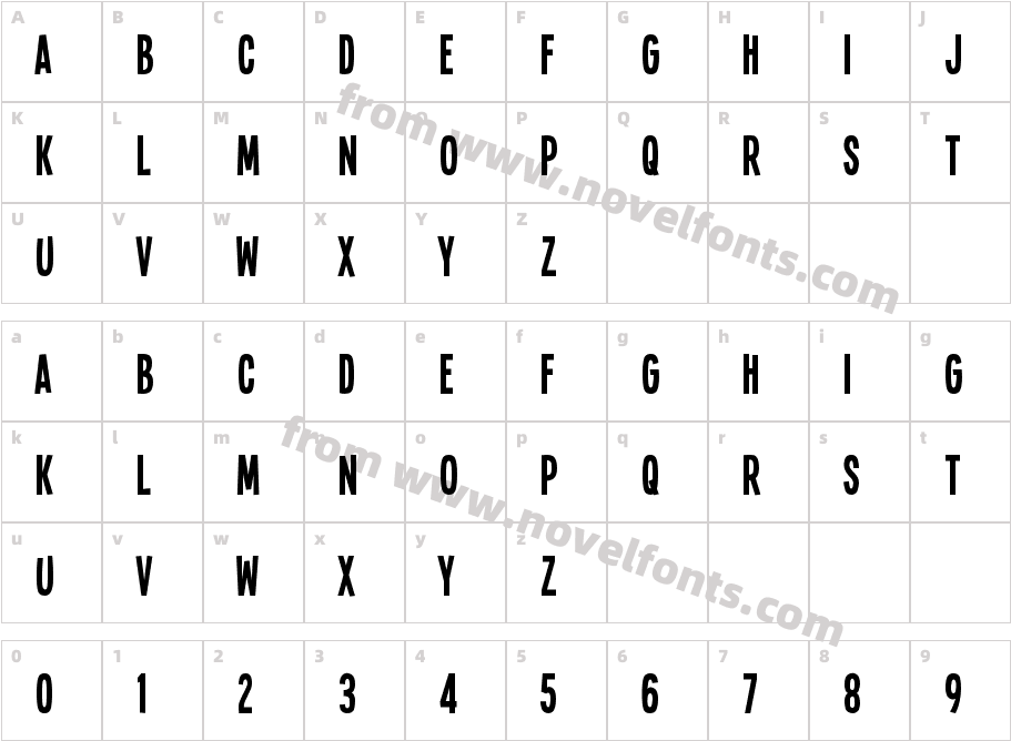 Single SleeveCharacter Map