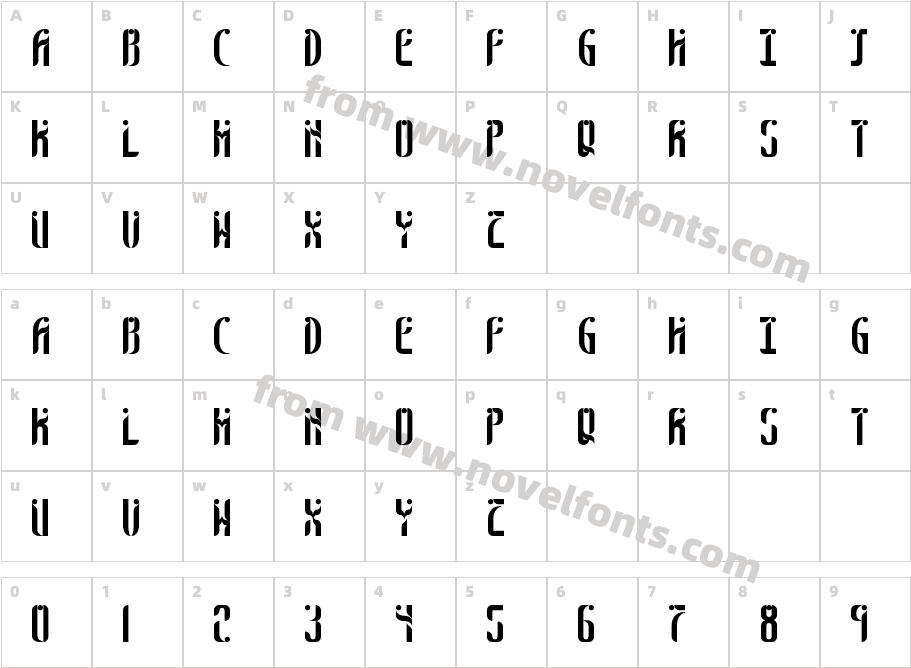 Sixth SenseRegularCharacter Map