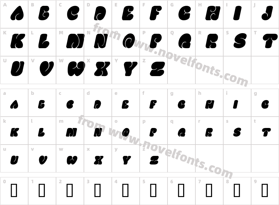 SixtiesVibeObliqueSWFTECharacter Map