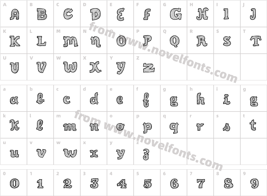 Sketch Script CoolCharacter Map