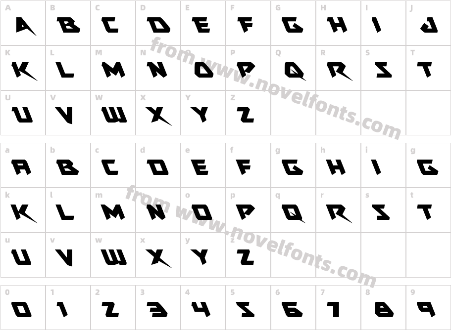 Skirmisher LeftalicCharacter Map