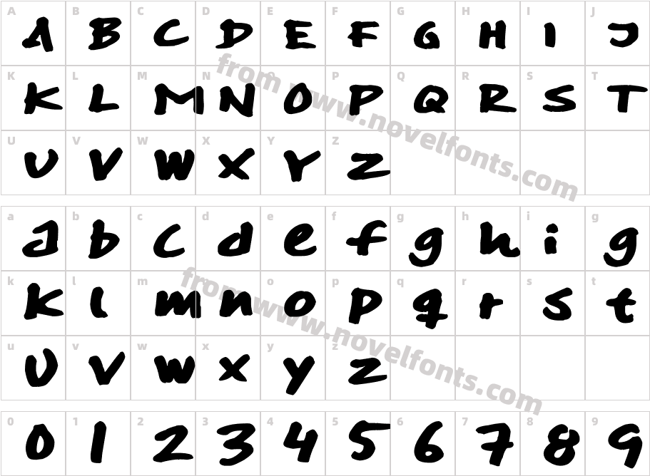 SkitserMarkerCharacter Map