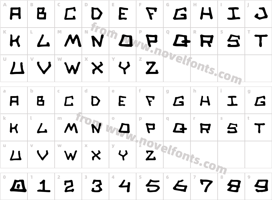 Skull SaladCharacter Map