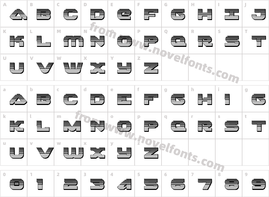 Skyhawk ChromeCharacter Map