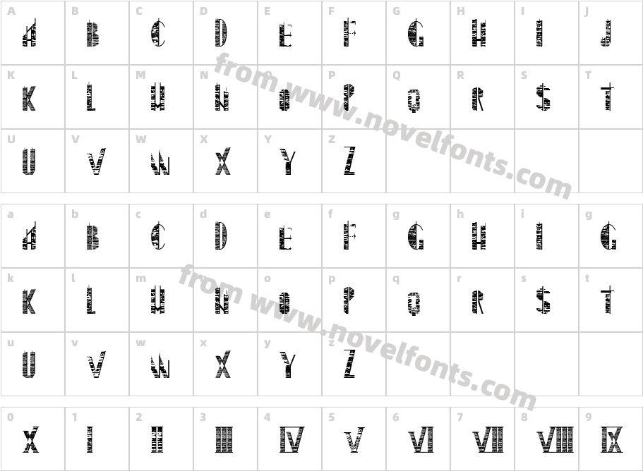 SkyscraperCharacter Map