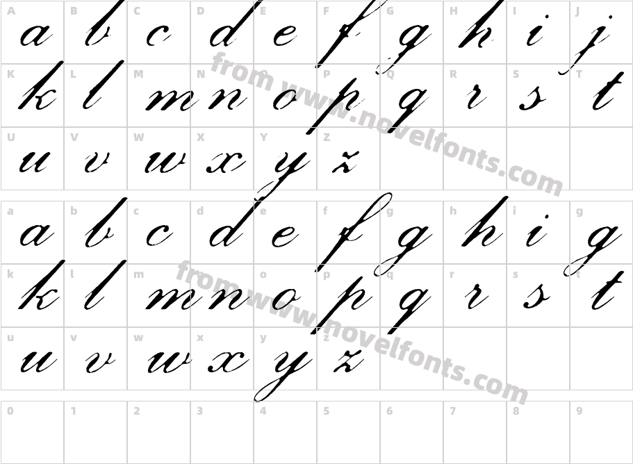 SkyskraperCharacter Map